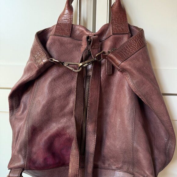 Free People Joey Convertible Leather Bag Backpack - Color: Mochachino - Picture 5 of 5
